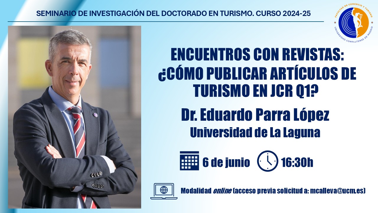 Seminario "Encuentros con revistas: ¿cómo publicar artículos en revistas JCR Q1?